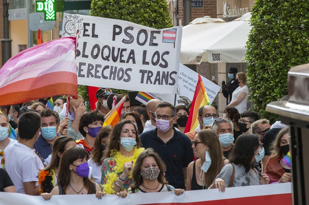 Marcha del colectivo LGTBI+ en Cartagena.