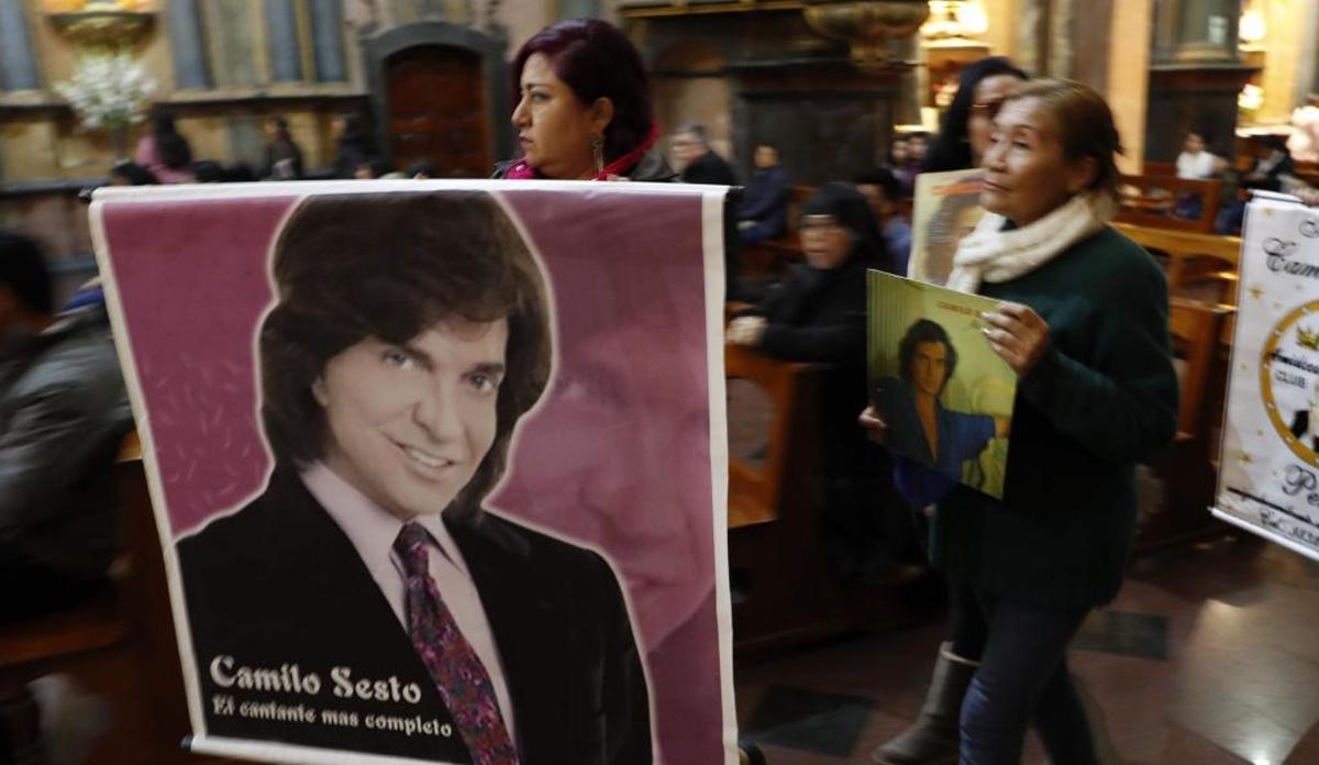 Una misa en Perú por el descanso de Camilo Sesto.