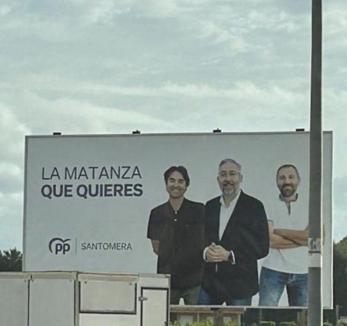 Cartel del Partido Popular en La Matanza.