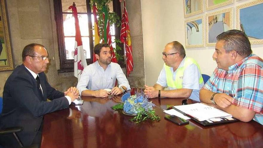 Tomás Antón, Antidio Fagúndez, José Manuel Lorenzo y Francisco de la Iglesia.