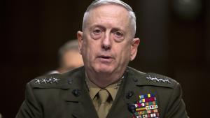 FLE - In this March 5, 2013, file photo, then-Marine Gen. James Mattis, commander, U.S. Central Command, testifies on Capitol Hill in Washington. President-elect Donald Trump says he will nominate retired Gen. James Mattis to lead the Defense Department.(AP Photo/Evan Vucci, File)