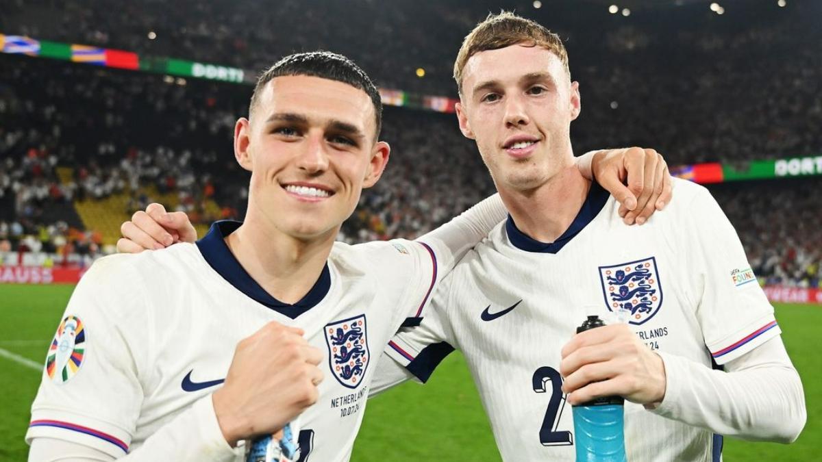 Phil Foden y Cole Palmer, durante la Eurocopa con Inglaterra