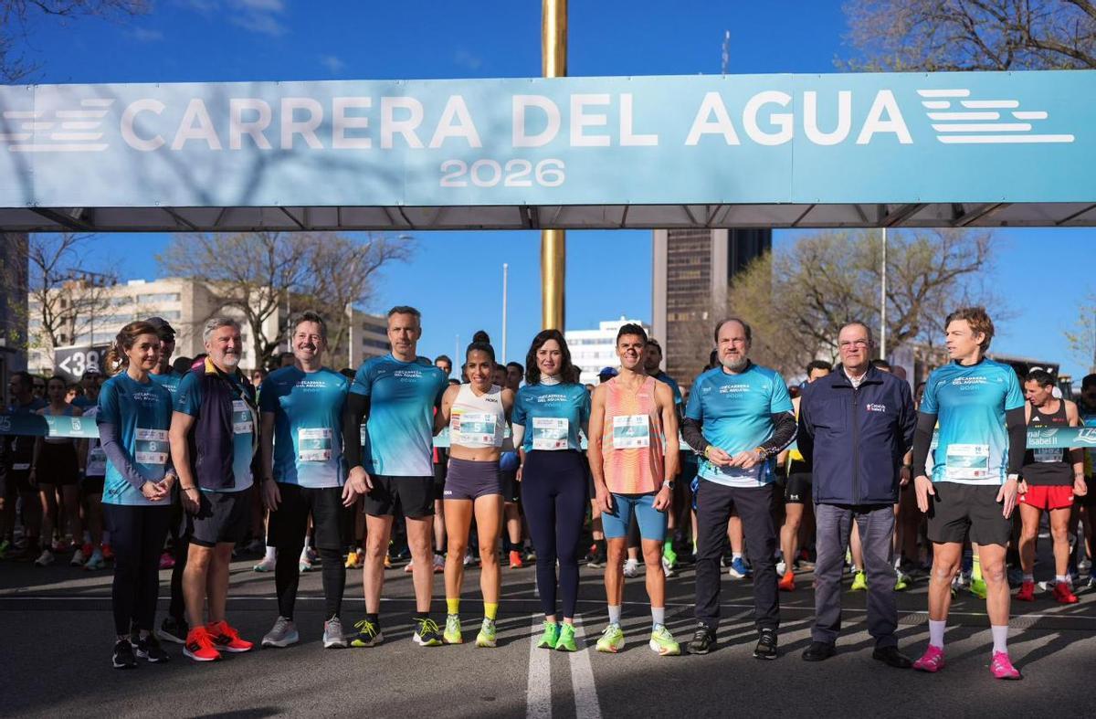 Ayuso corre con 6.000 participantes en la 43ª Carrera del Agua.