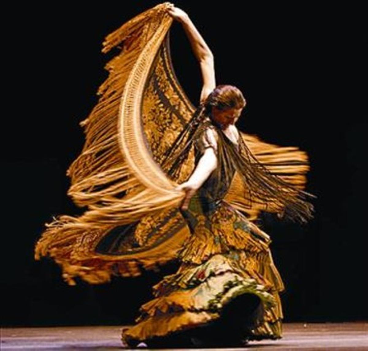 María Pagés, en plena actuació. María Pagés, en plena actuació.