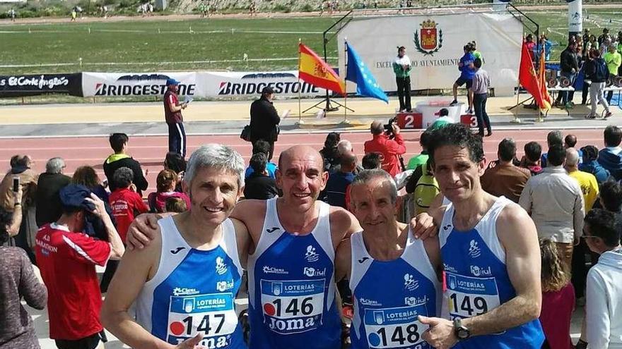 Benavente Atletismo acaba décimotercero en el Campeonato de España de Veteranos en Elda
