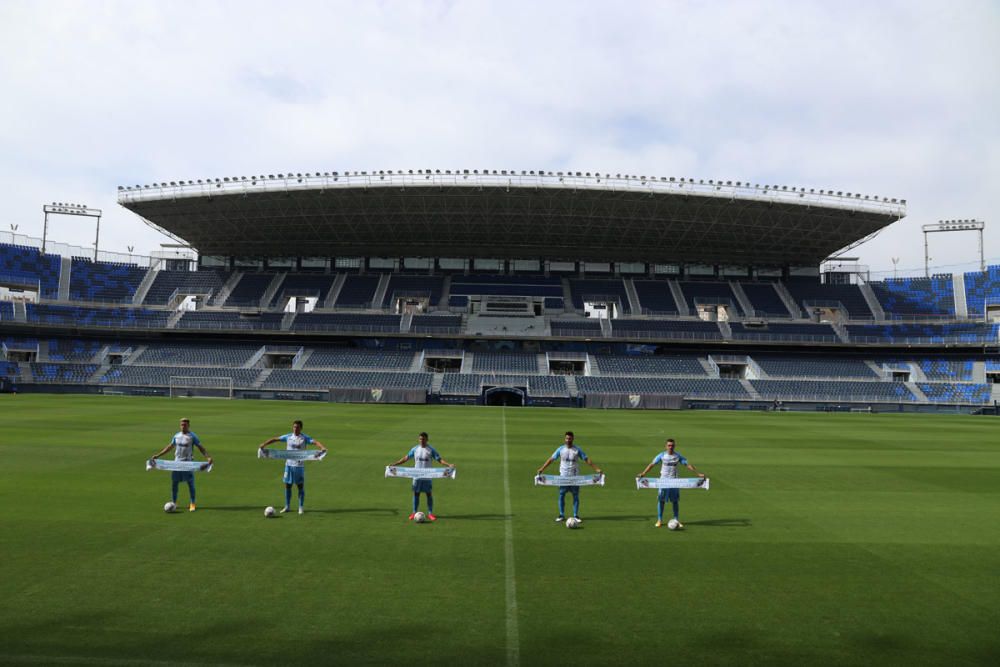 El Málaga CF presenta a sus 15 fichajes