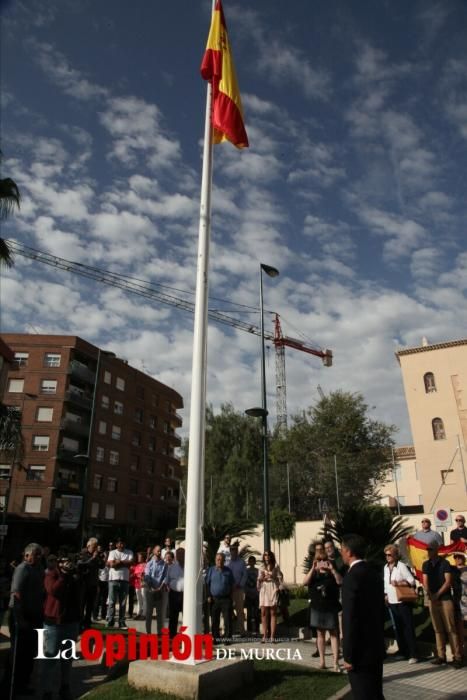 Izado de bandera en Lorca por la Hispanidad
