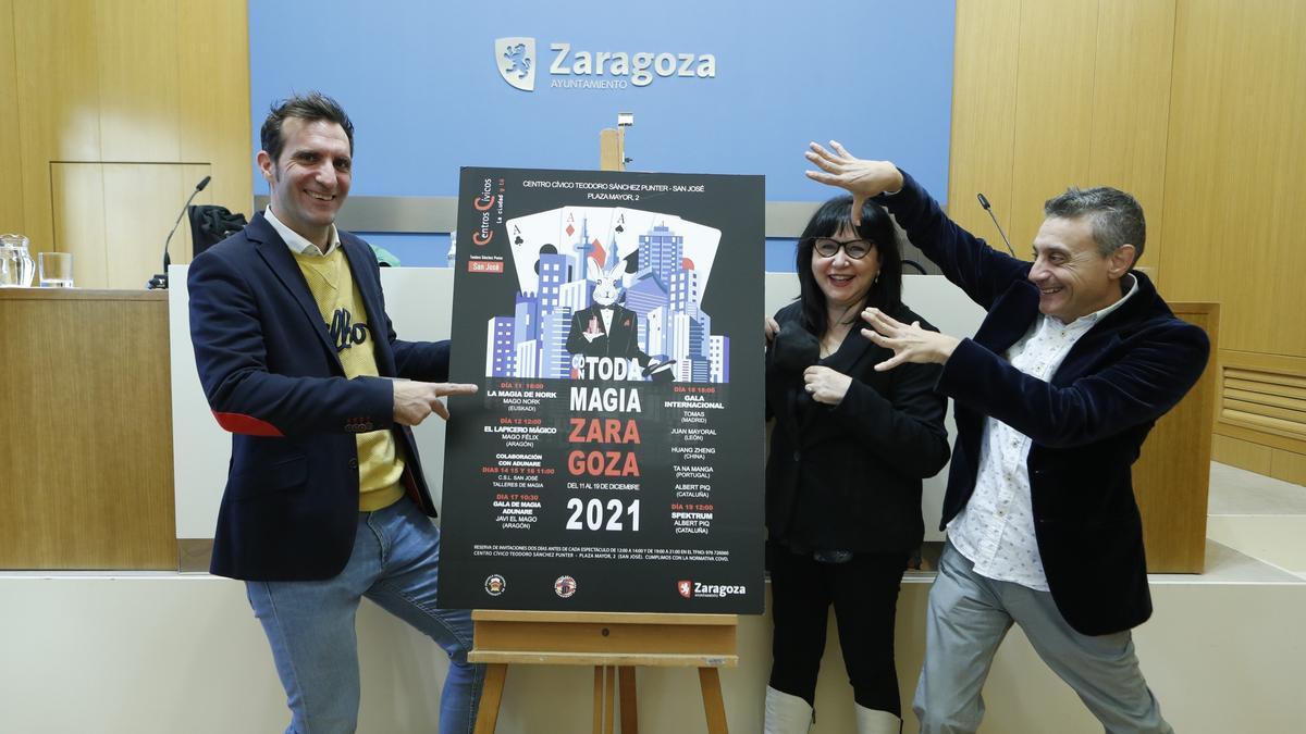 El festival Con toda magia se ha presentado esta mañana en el Ayuntamiento de Zaragoza.