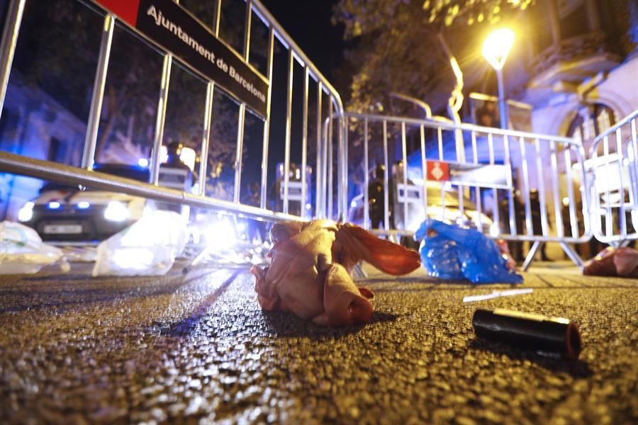 Protestas en Barcelona por la inhabilitación de Torra