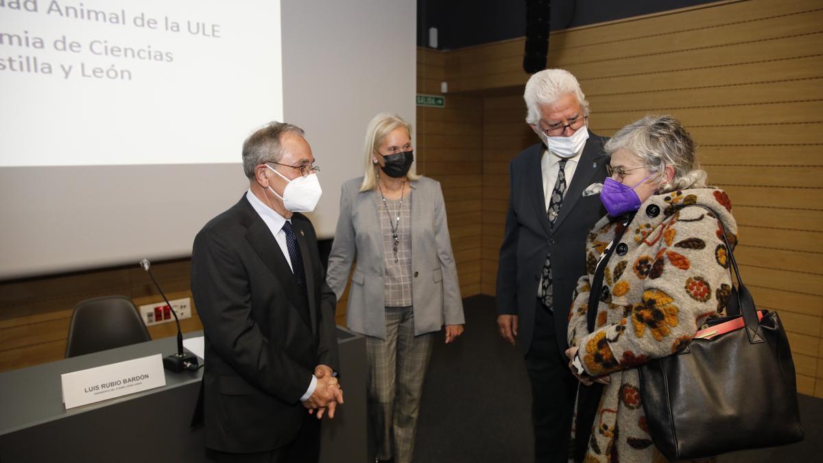 Por la izquierda, Elías Rodríguez, Isabel Moro, Luis Rubio y Ana González.