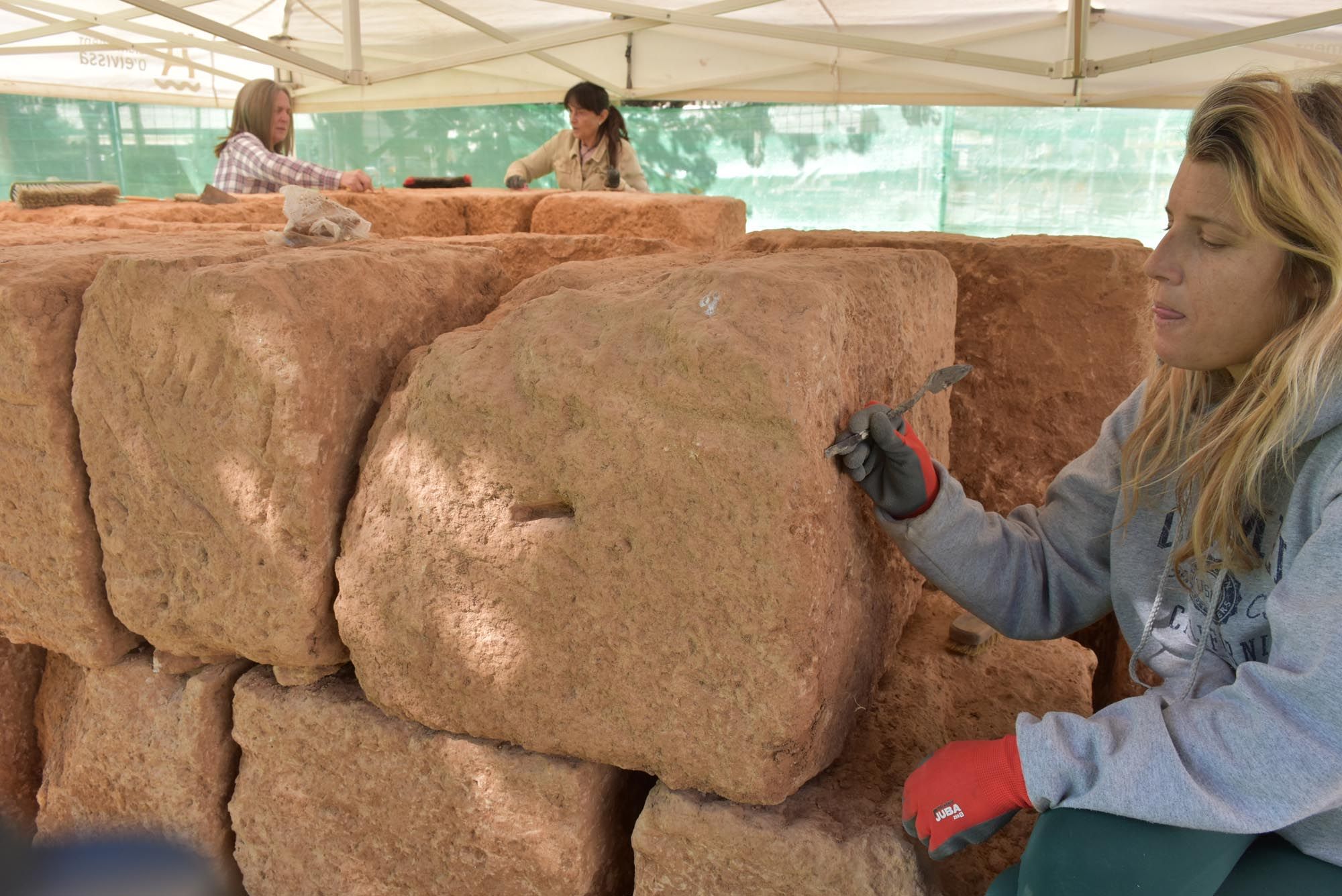 Comienza la restauración del mausoleo romano hallado en Ibiza