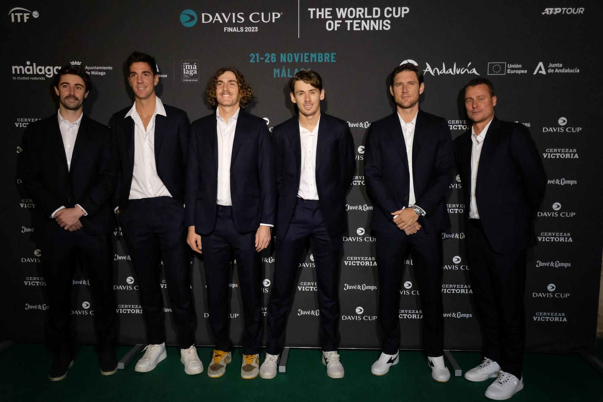 Presentación de los equipos de la Copa Davis Málaga 2023