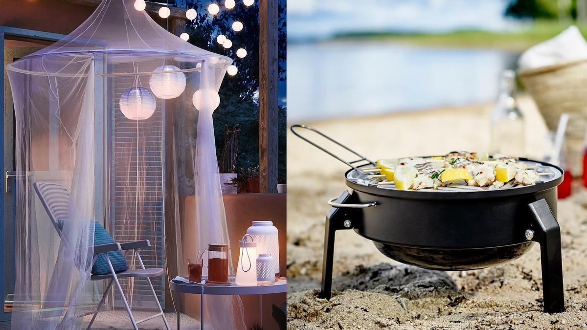 Ofertas Ikea | Una red anti mosquitos y una barbacoa de carbón portátil para disfrutar al aire libre