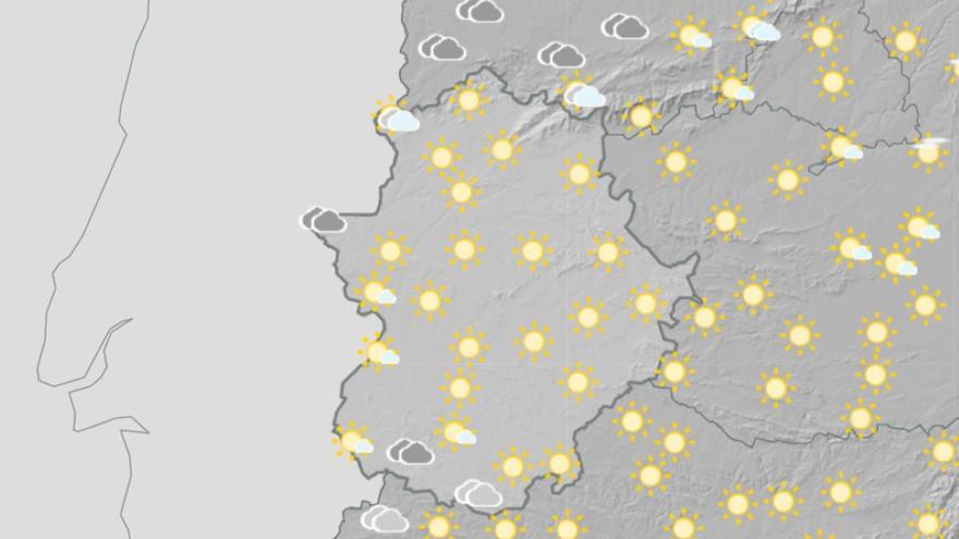El tiempo en Extremadura: Cielos nubosos y máximas en descenso