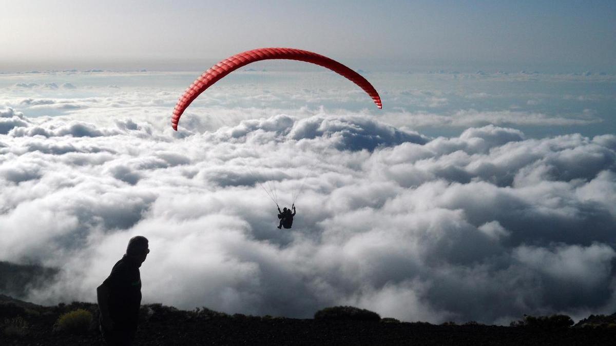 Un vuelo en parapente desde Izaña