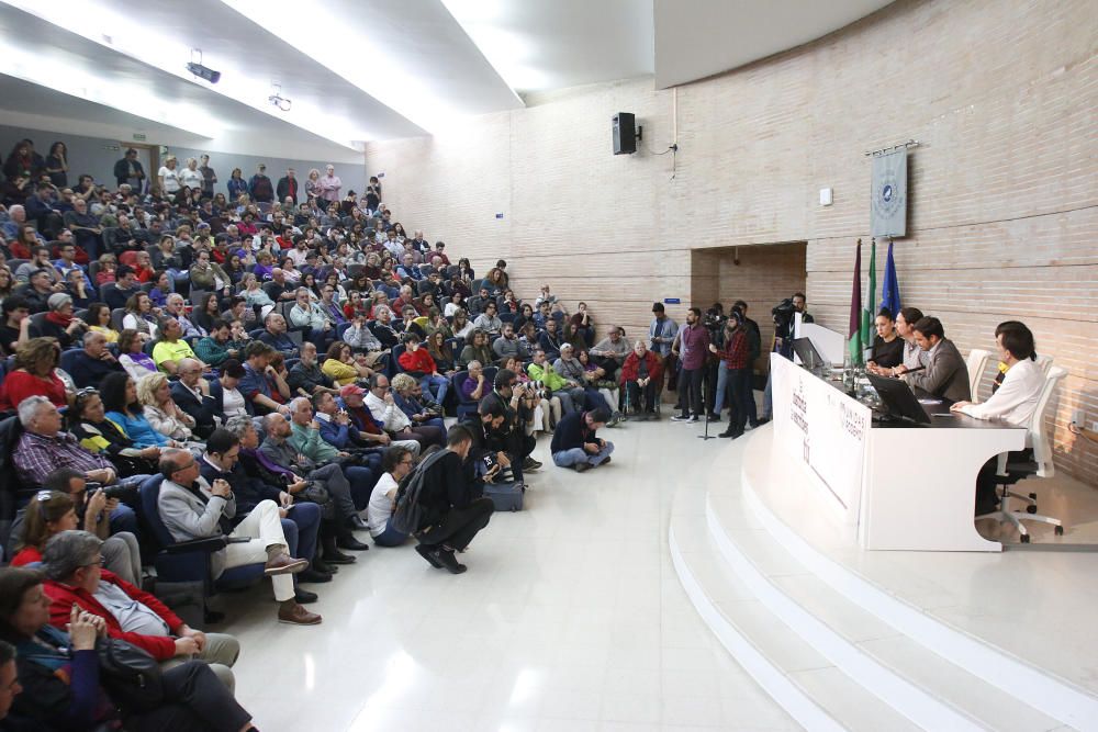 Acto de Pablo Iglesias y Alberto Garzón en la UMA