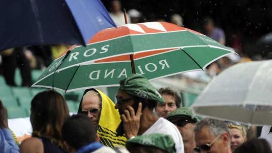 La final de Roland Garros, pendiente de la lluvia