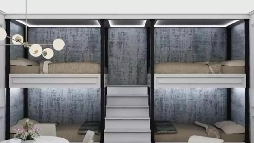 Así es el interior de un bunker para cuatro personas