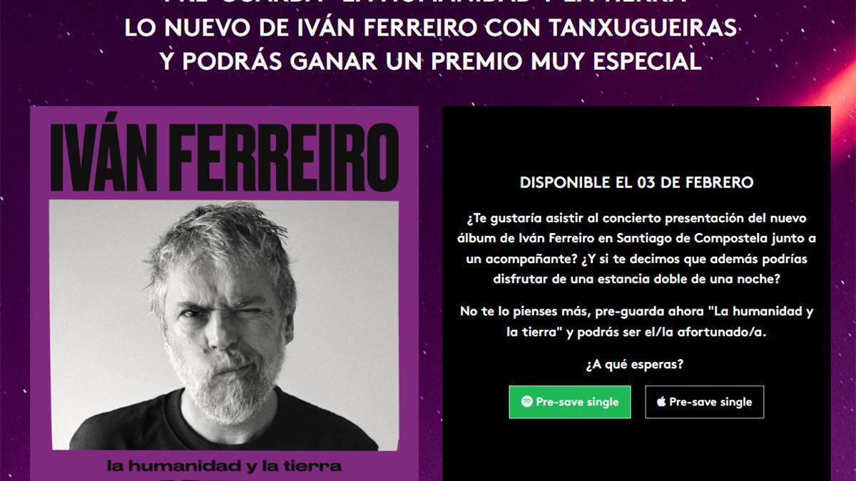 Promoción lanzada por Iván Ferreiro