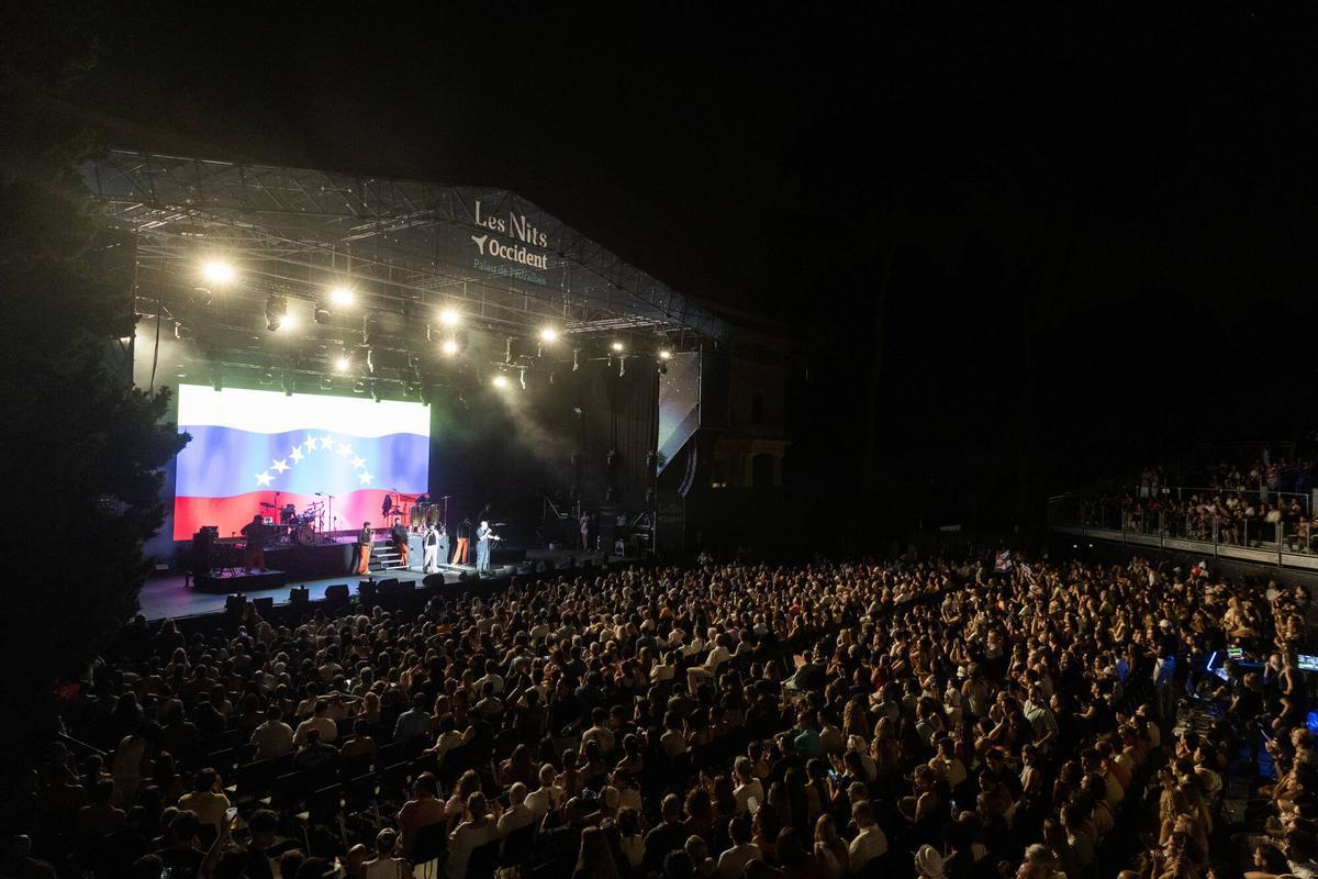 Concierto con Gente de Zona en Les Nits d'Occident en los Jardins de Pedralbes de Bacelona