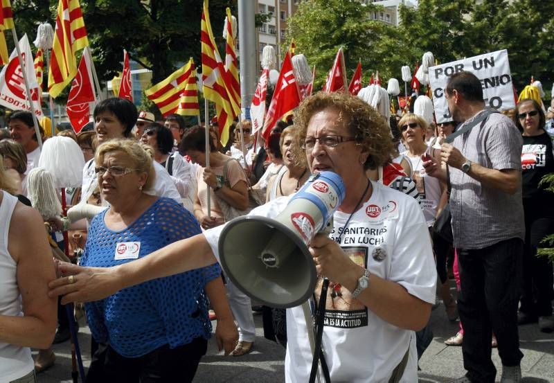 Fotogalería:  Manifestación en favor de los trabajadores de limpieza