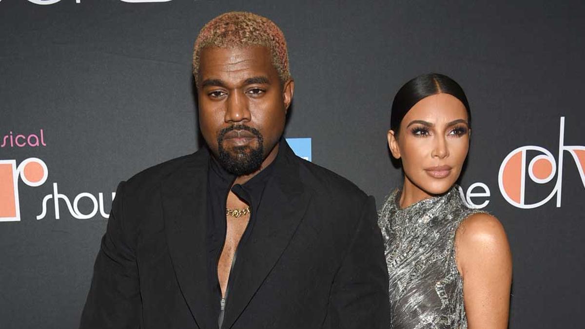 Kanye West y Kim Kardashian en el estreno del show de Cher en Broadway