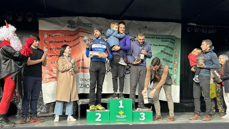 Cerro y Ortega ganan la distancia larga del Trofeo Provincial MTB de Ufones