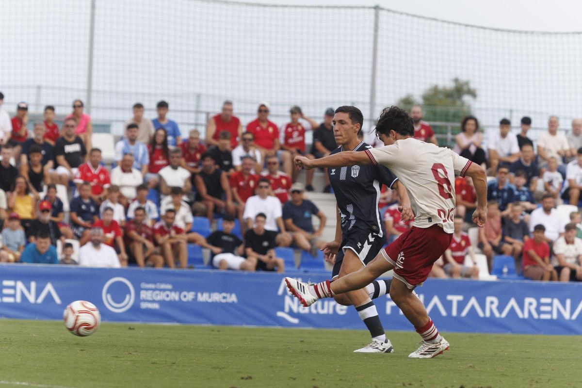 Las mejores imágenes de la primera victoria de pretemporada del Real Murcia frente al Eldense