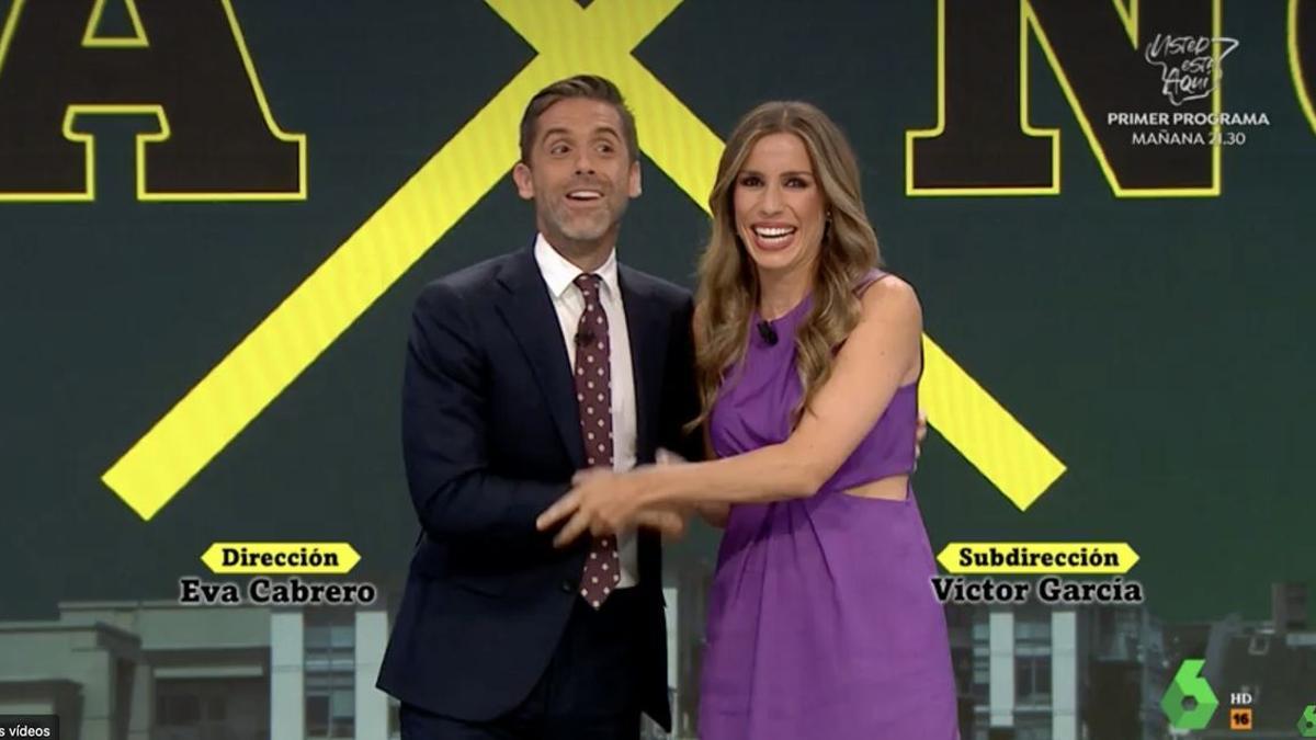 JOSÉ YÉLAMO Y PAULA DEL FRAILE EN 'LASEXTA NOCHE'.