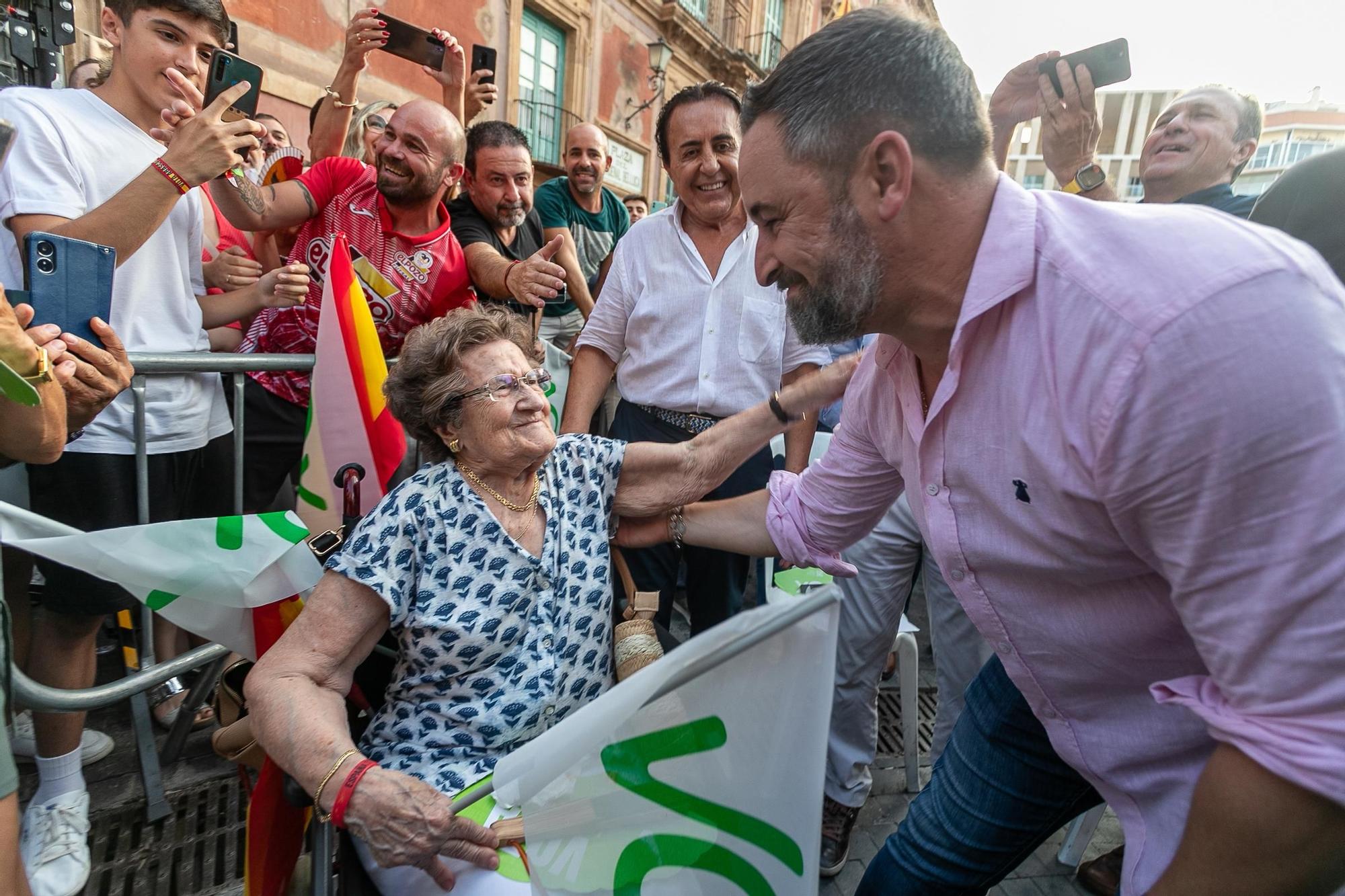 Las imágenes del mitin de Santiago Abascal en Murcia - La Opinión de Murcia