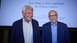 Felipe González y Alfonso Guerra, juntos contra la ley de amnistía