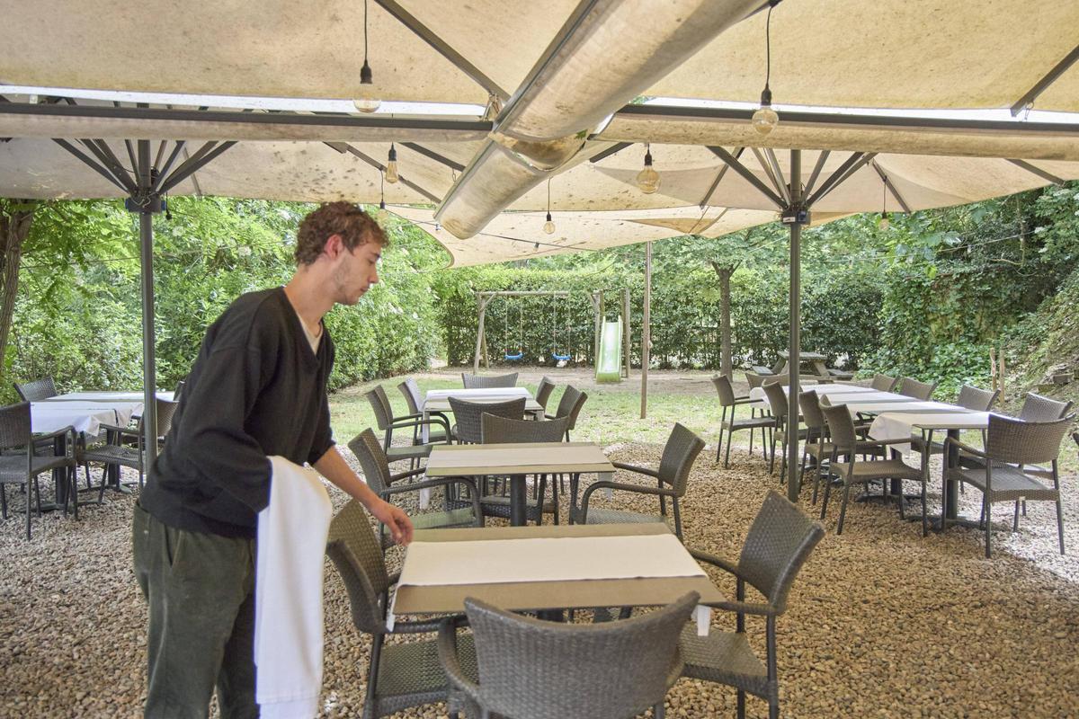 La terrassa del restaurant El Cul del Món.