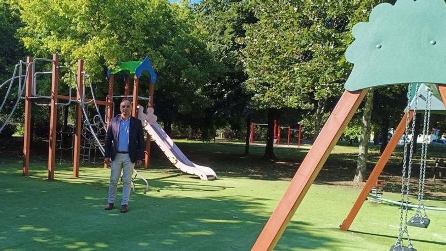Poio reabre el parque infantil de Lourido tras su renovación