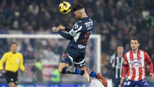 Sergio Ramos, en su debut como jugador de Rayados de Monterrey, frente al Atlético de San Luis.