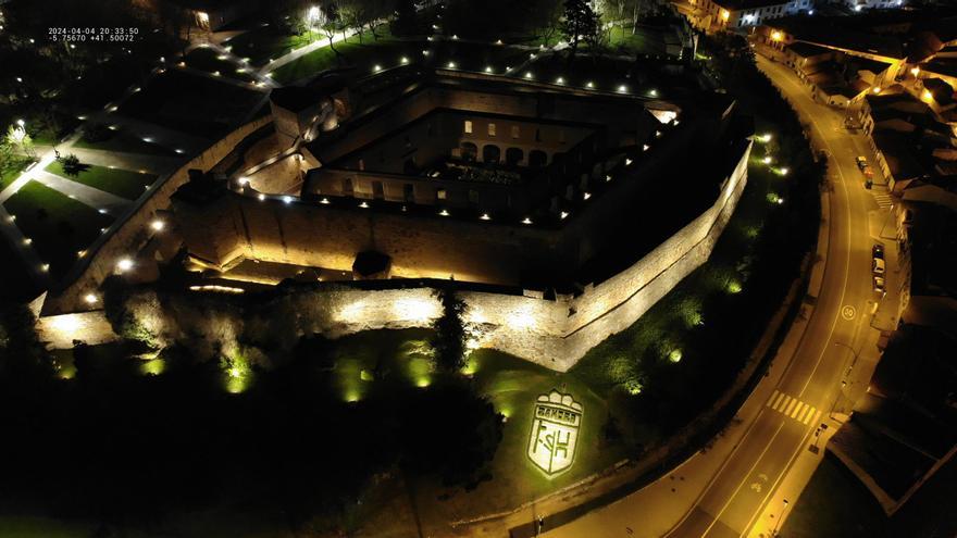 Nueva iluminación para la muralla de Zamora en el entorno del Castillo