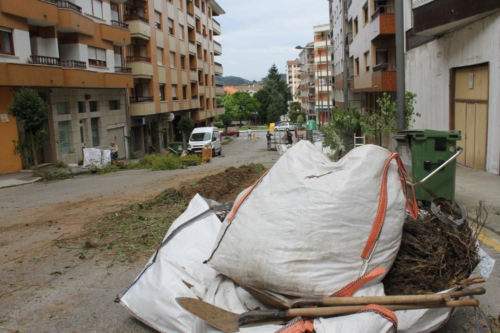 La serie "La Zona" rueda en Pravia y Gijón