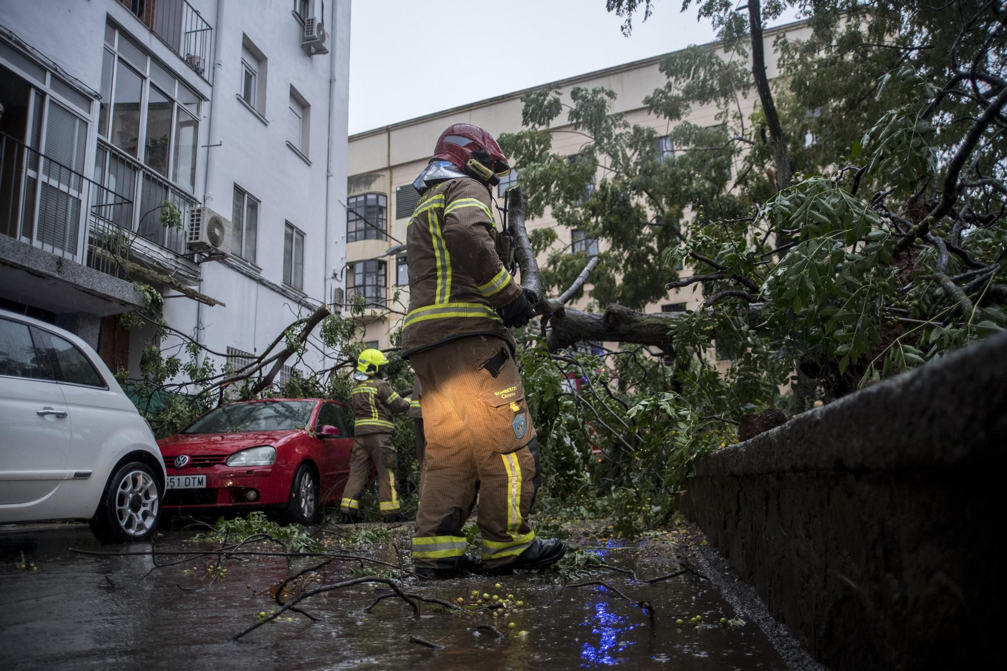 Fotogalería | Así afecta el temporal de lluvia y viento en Cáceres