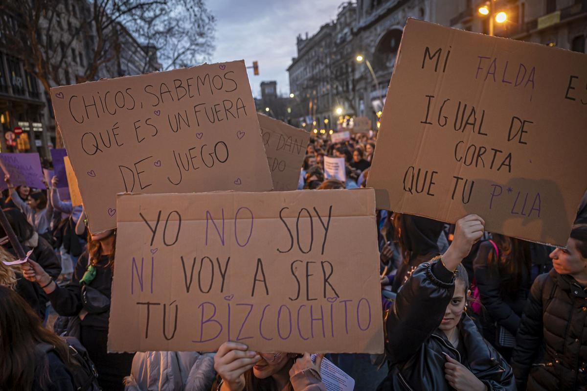 Manifestación del 8M en Barcelona