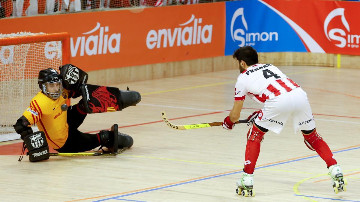 Ferran Font, con el Vic ante Egurrola en 2016