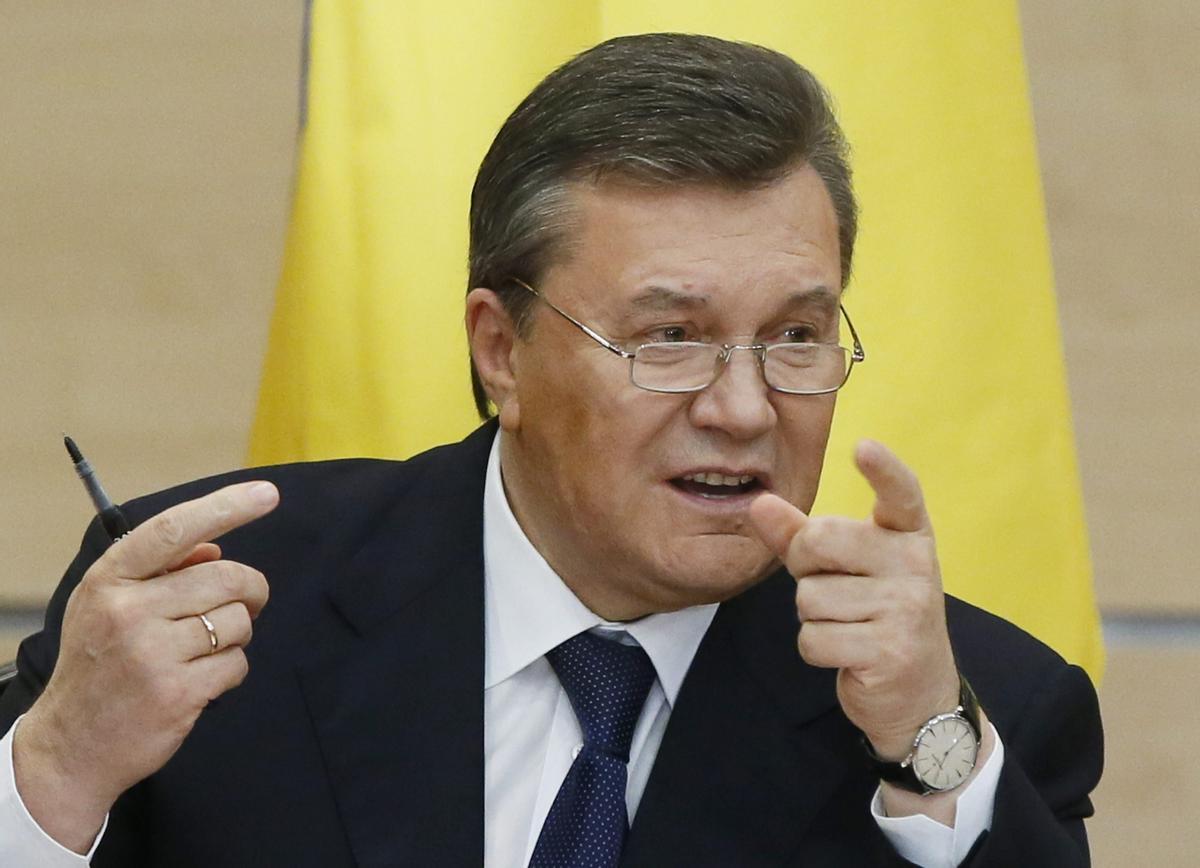 El entonces presidente de Ucrania, Víctor Yanukóvich.