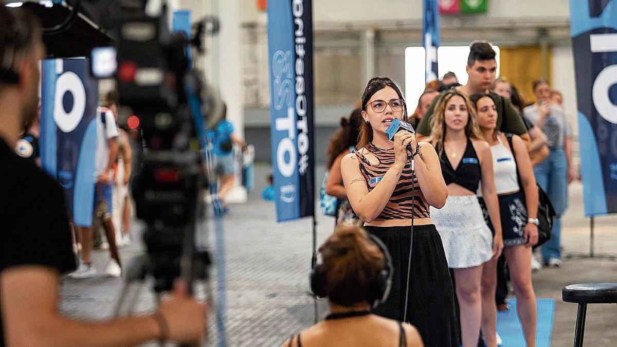 Una joven durante el casting de OT 2023.