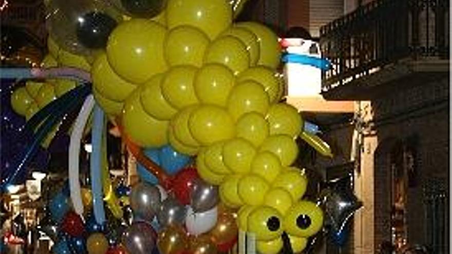 Globos en la cabalgata.