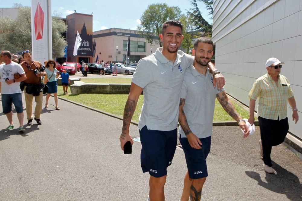 Visita del Sporting a la Feria