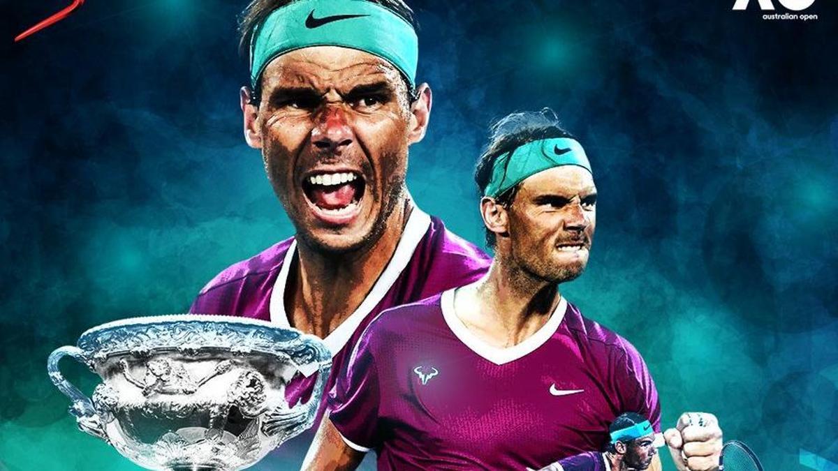 Rafa Nadal hace historia con su Grand Slam número 21, el segundo en Melbourne (2009, 2013)