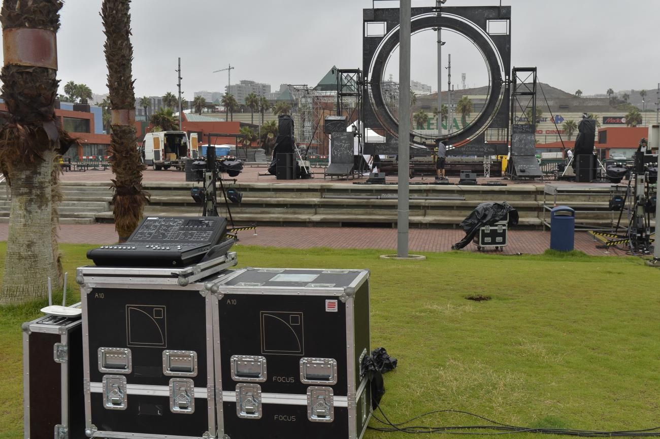 Escenarios del Temudas en la Plaza de la Música