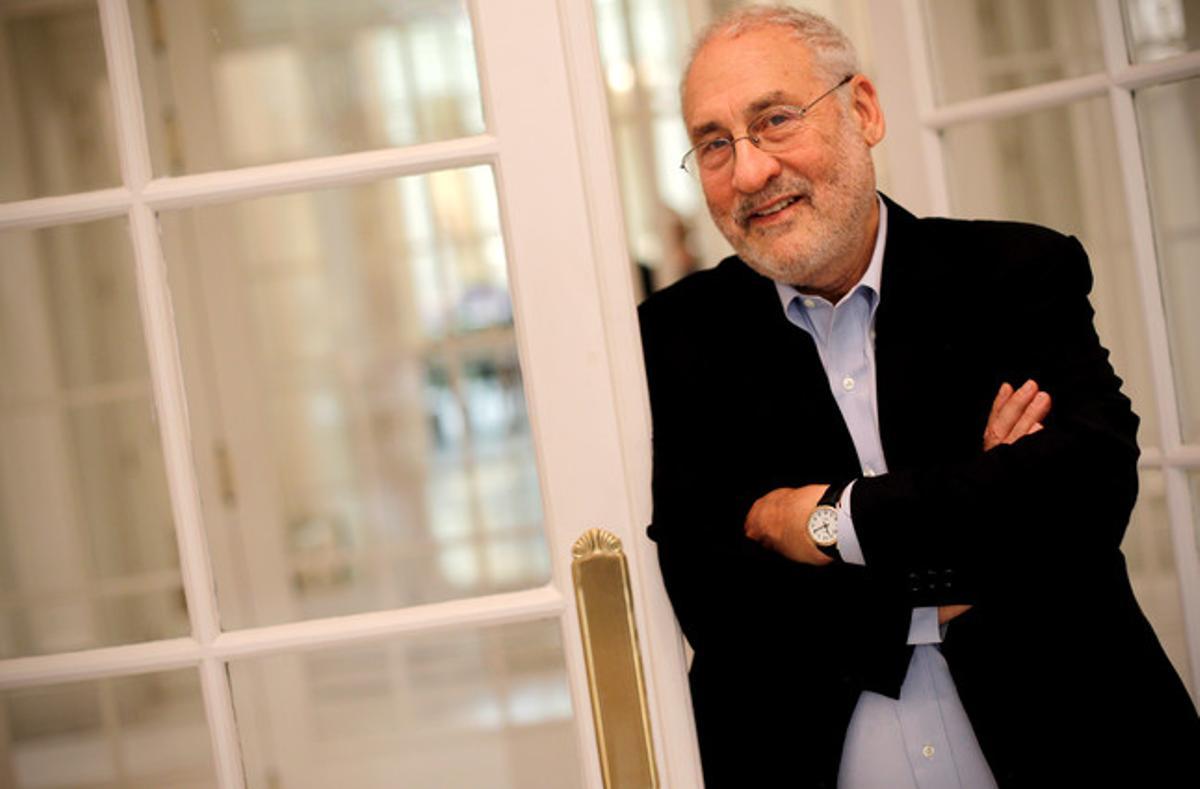 Josep Stiglitz, durant una visita a Madrid, el 2012.