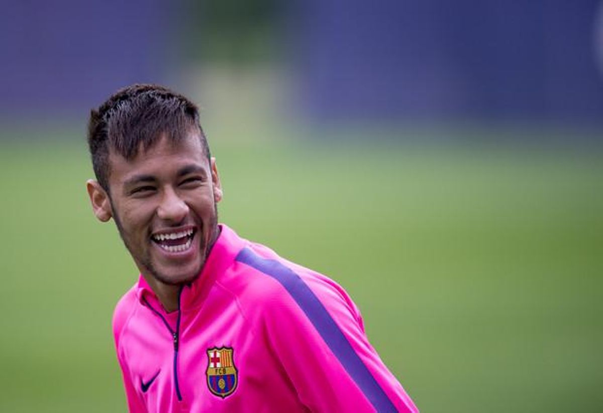 Neymar, en l’entrenament d’aquest matí a la Ciutat Esportiva Joan Gamper. Neymar, en l’entrenament d’aquest matí a la Ciutat Esportiva Joan Gamper.