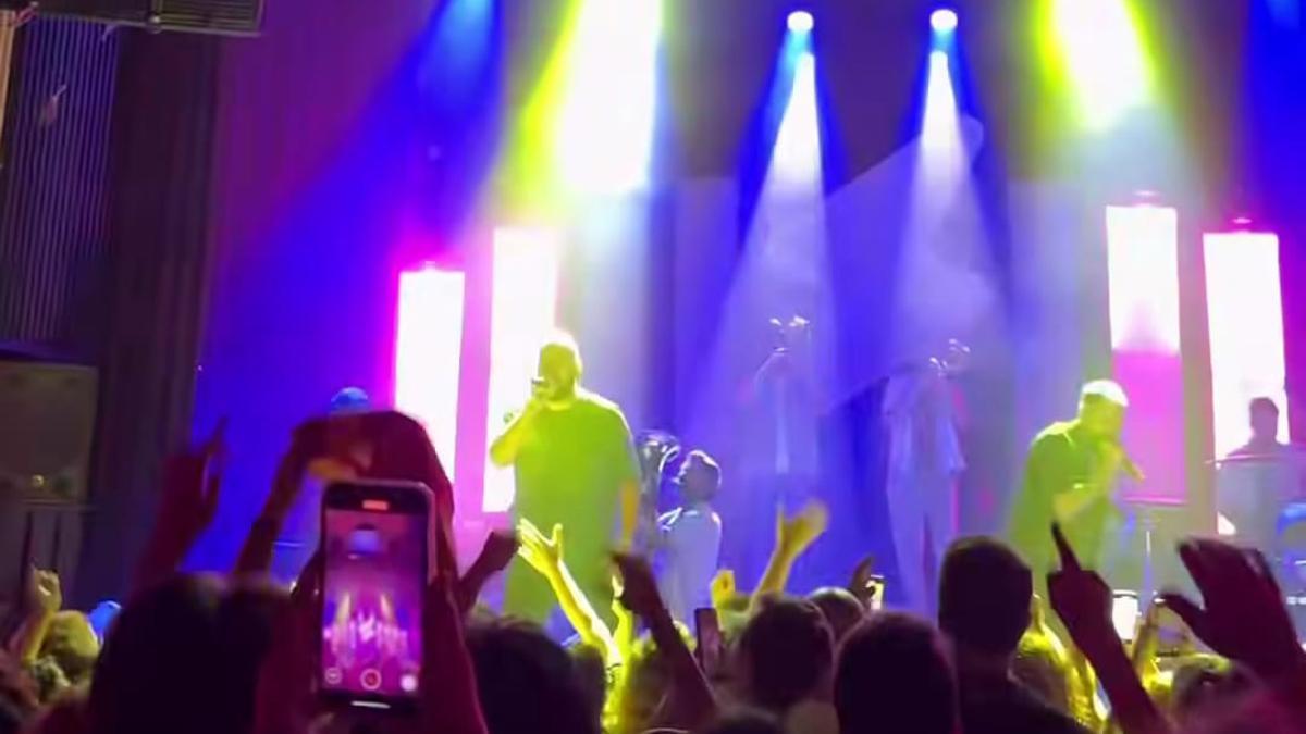 Imagen de La Fúmiga en el concierto de Bruselas, este fin de semana.