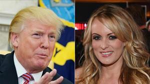 Donald Trump y Stormy Daniels. 