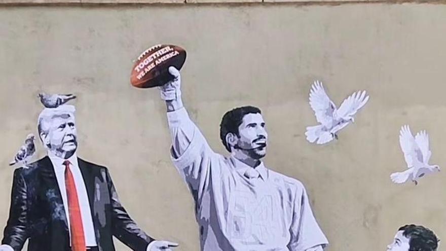 León's Viral Art Explores Bad Bunny-Trump Super Bowl Divide